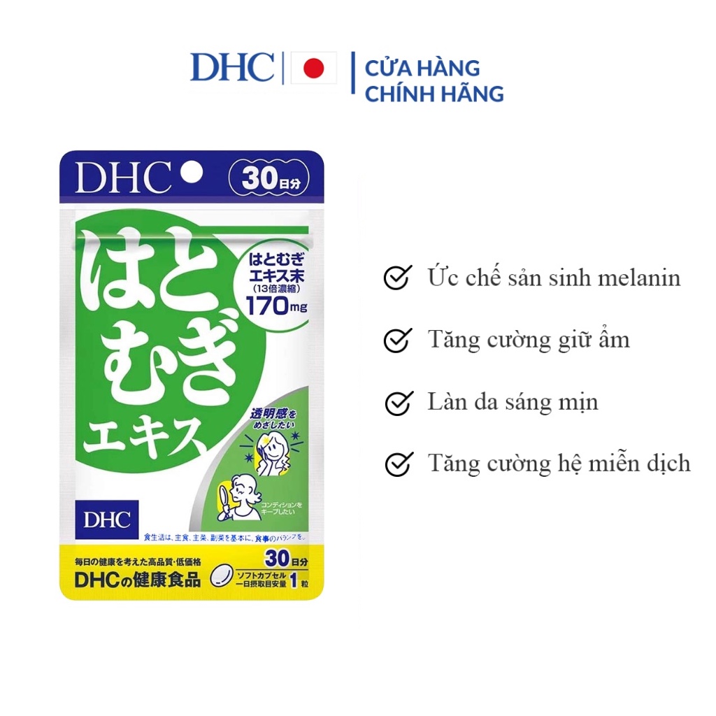 Viên Uống DHC Bổ Sung Vitamin C, Rau Củ, Kẽm, Collagen, Biotin, Trắng Da, Giảm Cân,..30 Ngày