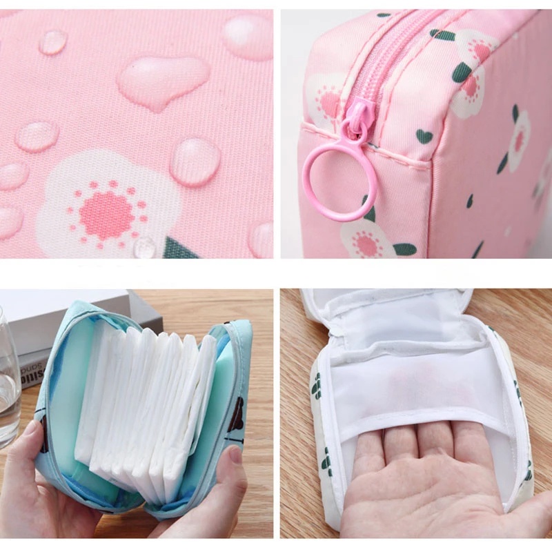 Túi Đựng Mỹ Phẩm/ Đồ Vệ Sinh Cá Nhân Mini Dễ Thương Cho Nữ