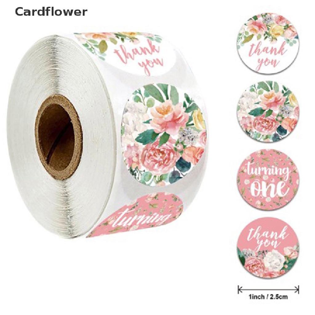 Cuộn 500 Miếng Dán Chữ Thank You Trang Trí Thủ Công