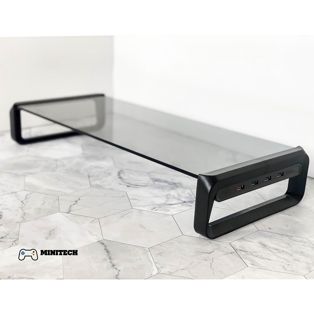 Kệ  Nâng Màn Hình USB Để Bàn pc, máy tính, laptop kèm 4 hub usb 3.0 cao cấp