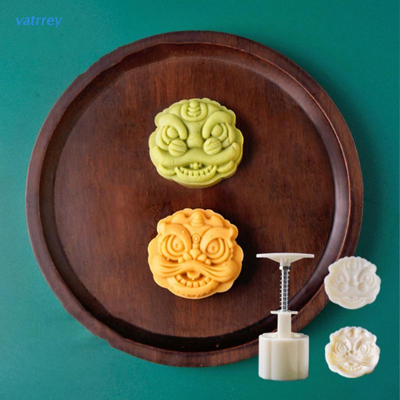 Khuôn Nhựa Làm Bánh Trung Thu Hình Sư Tử 75g DIY