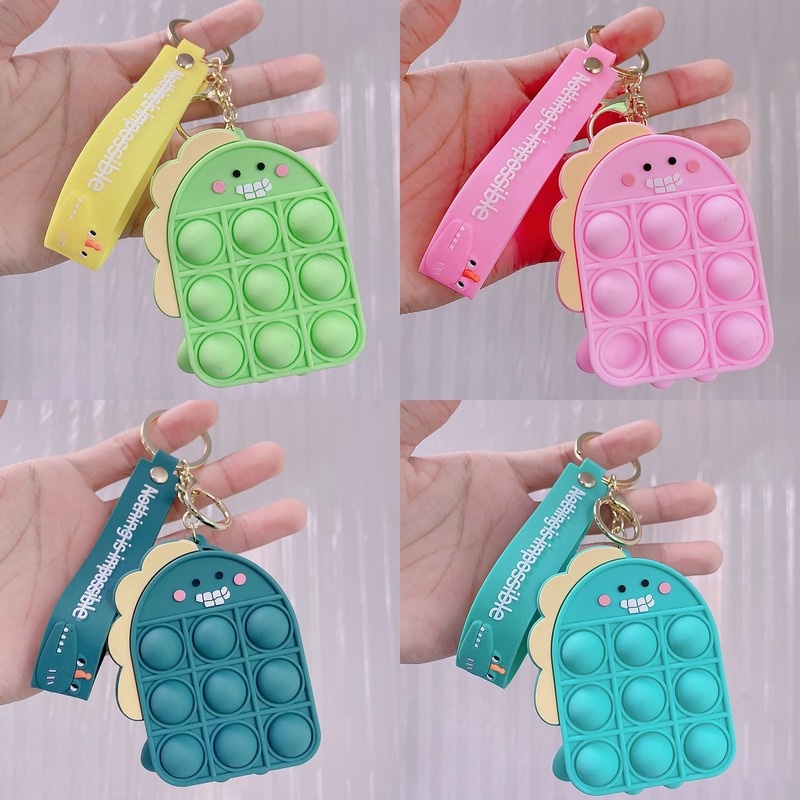 (MỚI) Ví silicon mini đựng tiền xu hình búp bê hoạt hình dễ thương