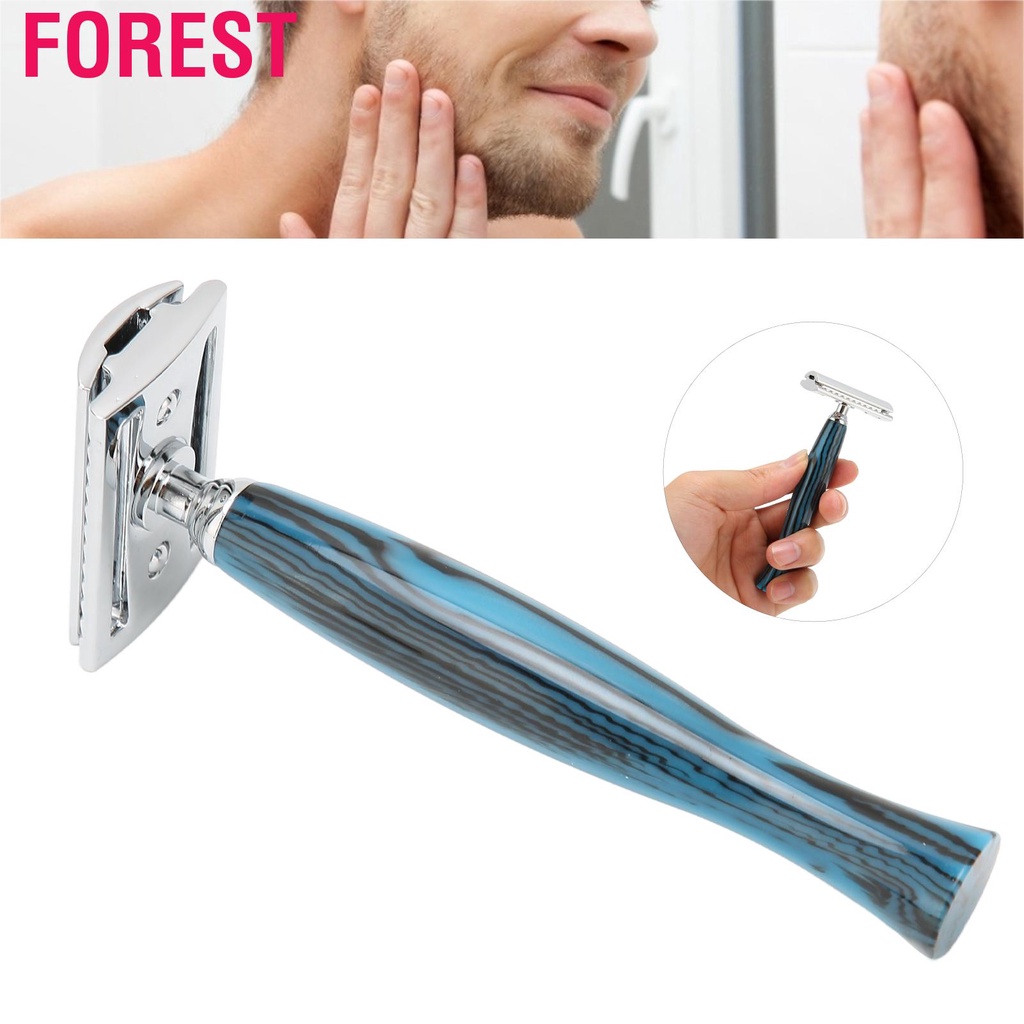 Forest Men's Beard Handle Manual Safety Shaving For Home Salon (Without Blade) #7