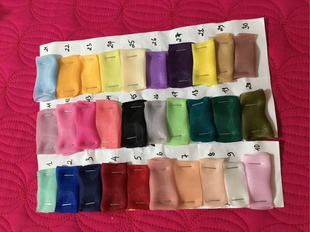 Hoa vải cẩm tú cầu handmade màu trắng