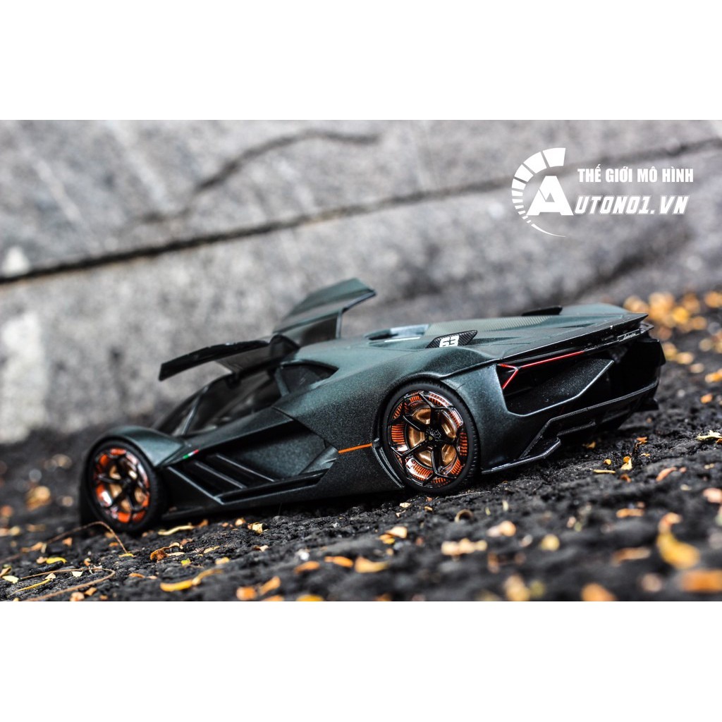 MÔ HÌNH XE LAMBORGHINI TERZO MILENNIO GREY 1:24 BBURAGO 6461