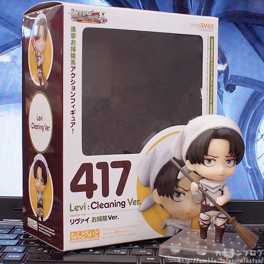 Mô hình nhân vật Levi Attack On Titan 417# phiên bản quét dọn chất liệu PVC đẹp mắt