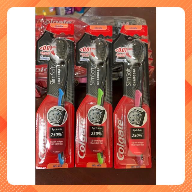 Combo 6 Bàn Chải Đánh Răng Colgate Slim Soft Than Hoạt Tính