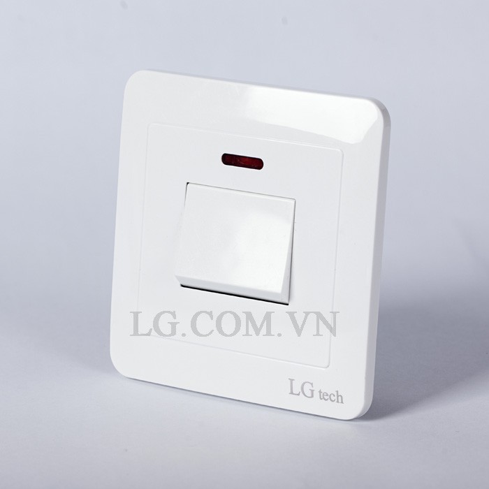 Công tắc điện LGTech đơn 2 cực mặt vuông chịu dòng lớn 45A LG-TT-0102 - Hàng Chính Hãng