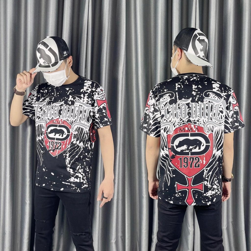 Áo thun Ecko cao cấp chất liệu vải cotton form unisex dành cho nam và nữ