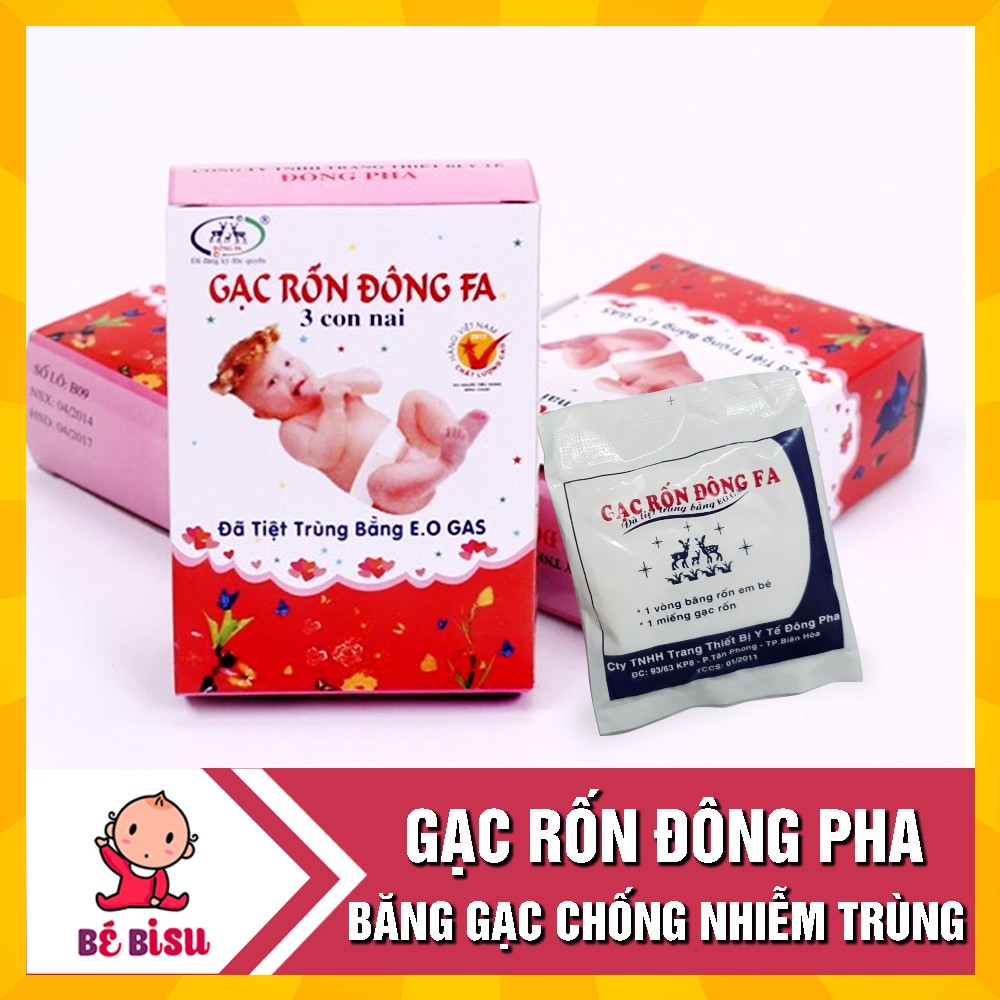 Băng Gạc Rốn Đông Pha 3 Con Nai ( Hộp 3 Chiếc)