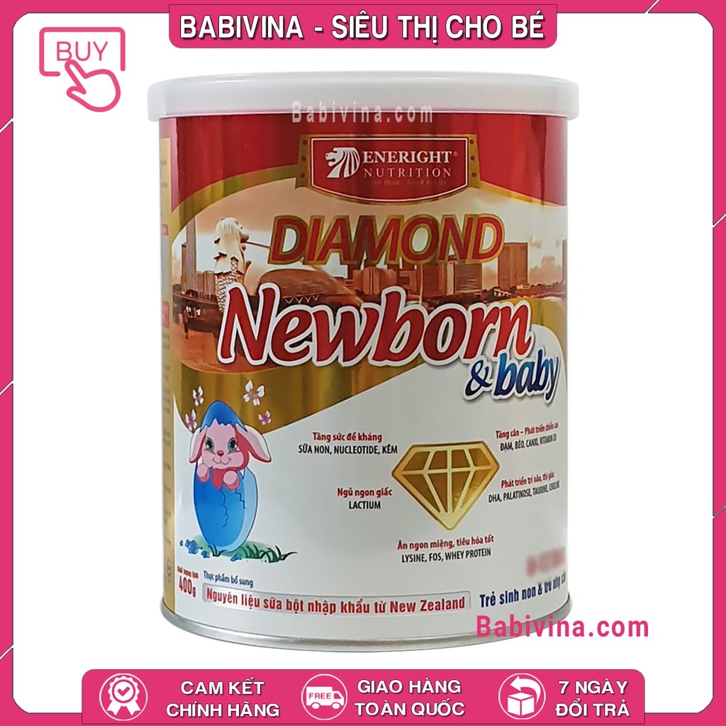 [CHÍNH HÃNG] Sữa Diamond Newborn Baby 400g | newbornbaby - Diamond - Nutrient kid newborn | Date Mới Nhất, Giá Tốt Nhất