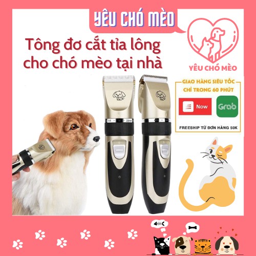 Tông Đơ Cắt Lông Chó Mèo Clipper Cao Cấp Full Phụ Kiện Bảo Hành 1 Đổi 1