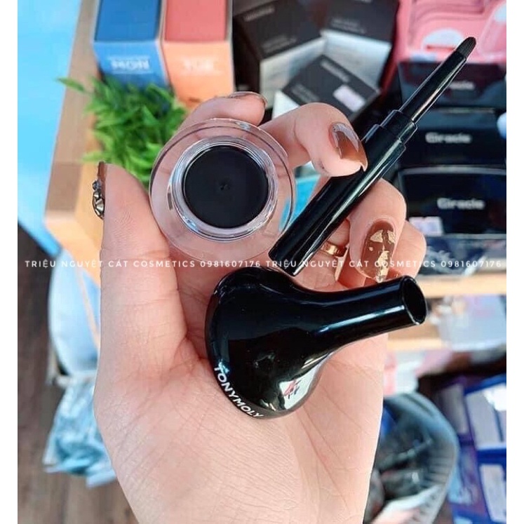 Kẻ mắt dạng gel Tonymoly Backstage Gel Eyeliner cao cấp chuyên dùng cho makeup kẻ mắt .
