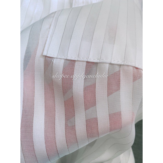 JANE'S Set áo sơ mi trắng kẻ sọc + áo hai dây Hongkong khí chất mẫu mới STYLE GIẤU QUẦN N2 ẢNH THẬT CUỐI