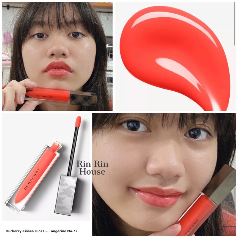 Son Burberry Kisses Gloss màu Tangerine 77