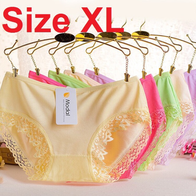 Quần lót ren Modal size L