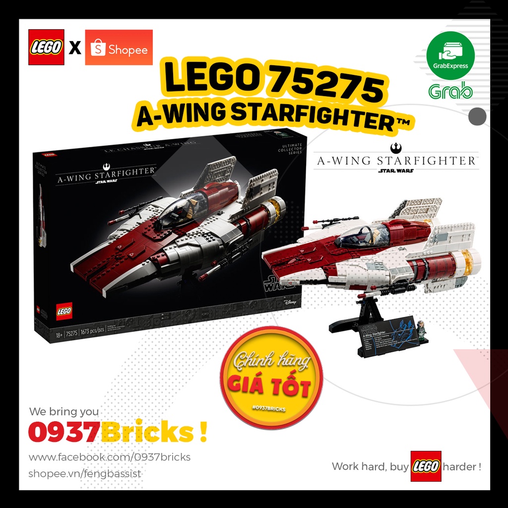 LEGO Star Wars 75275 A-wing Starfighter™ Phi thuyền A-wing Starfighter™ hôp xấu