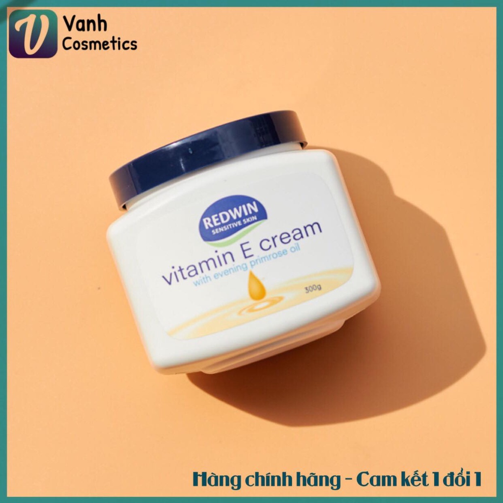 Kem dưỡng vitamin E Redwin Úc dạng hũ siêu to 300ml
