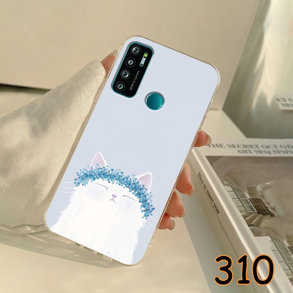 Ốp Lưng Vsmart Live 4 - Vsmart Live in hình LoveCat - Chất liệu Silicon siêu bền