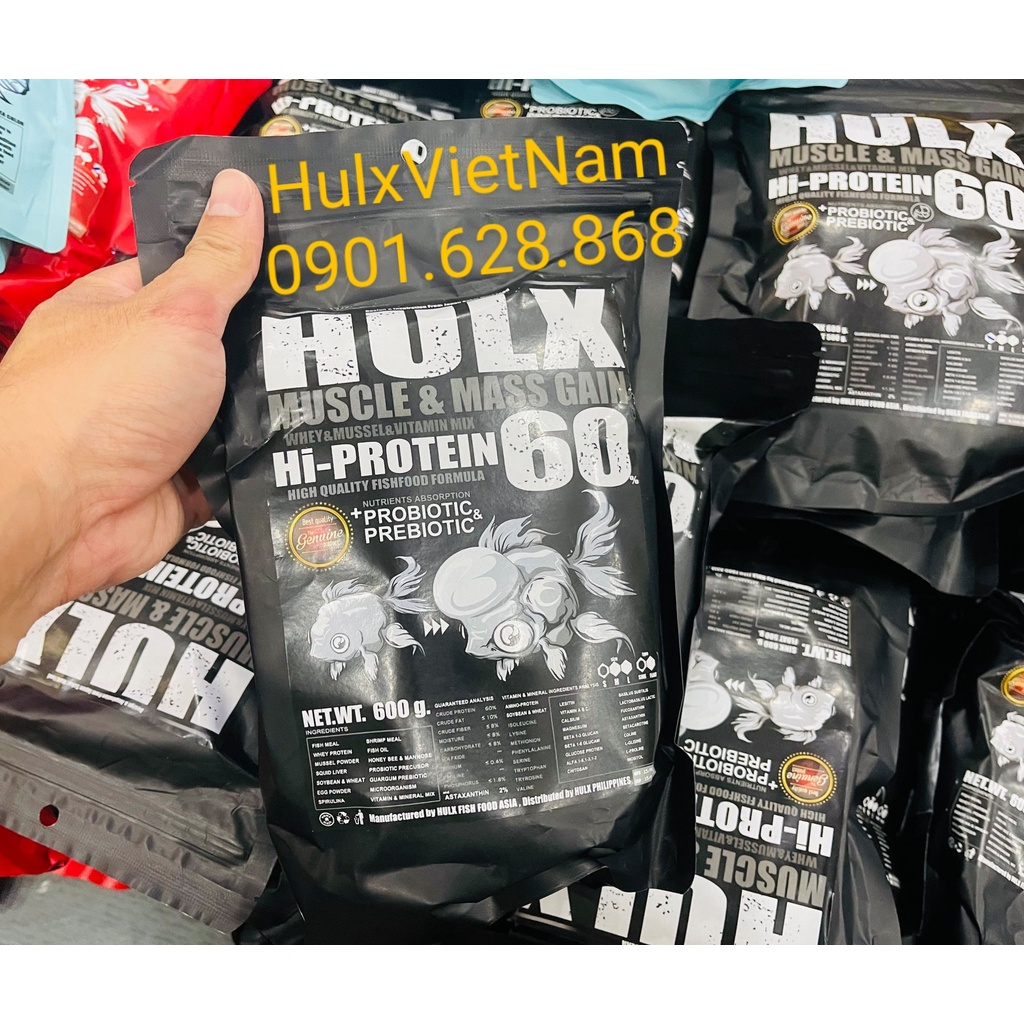 Cám Cá Vàng Hulx Black-Tăng size nhanh, tiêu hóa tốt!