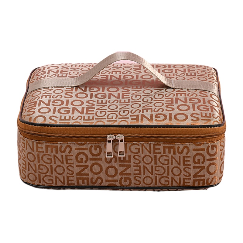 Túi Đựng Hộp Cơm Trưa Giữ Nhiệt Có Thể Tái Sử Dụng Với Tay Cầm Bằng Lá Nhôm Tiện Dụng