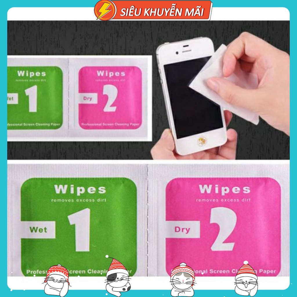 giấy lau kính lau màn hình điện thoại