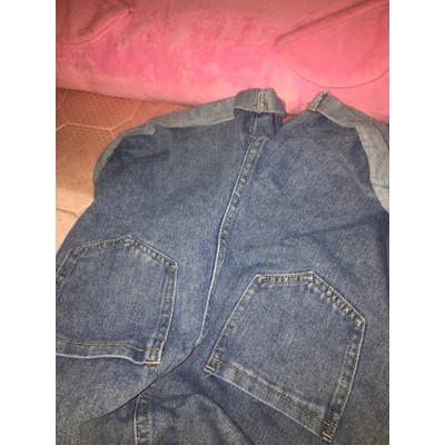 Quần yếm ulzzang quần yếm short jean rộng ống suông quần yếm bò jeans dáng ngắn kiểu hàn quốc