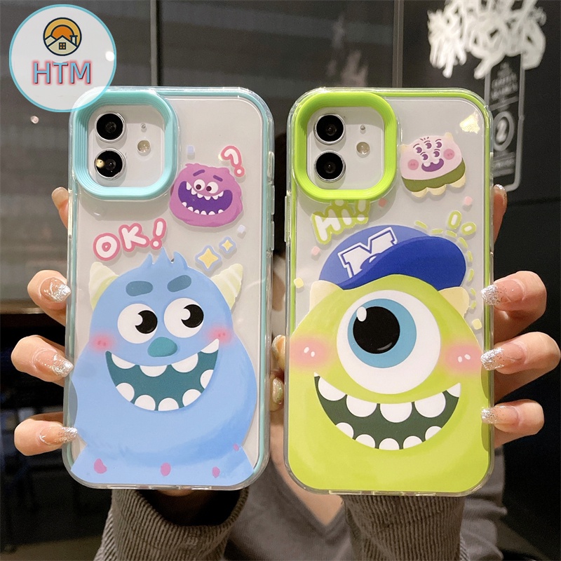 Ốp Điện Thoại Trong Suốt Chống Sốc In Hình Hoạt Hình Vui Nhộn Cho iPhone 11Pro Apple 13 12 Pro Xs Max SE XR i7