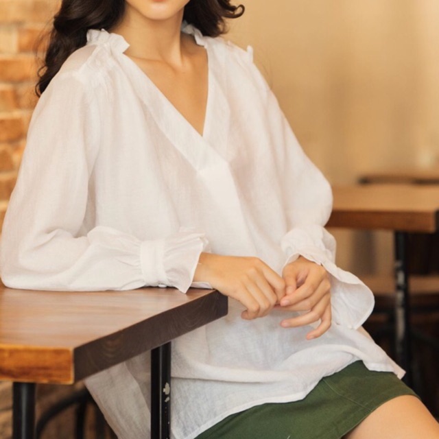 Áo kiểu dún bèo