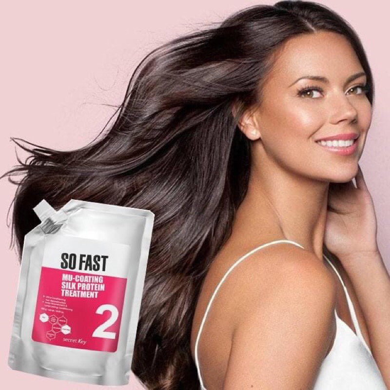 Kem ủ tóc Secret Key So Fast Mu-Coating Silk Protein Treatment