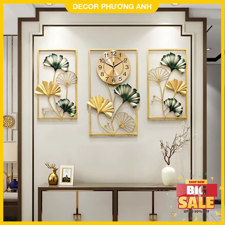 ❤️ 𝙁𝙍𝙀𝙀 𝙎𝙃𝙄𝙋 ❤️ Đồng Hồ Treo Tường Decor - Đồng Hồ Tranh ghéo Treo Tường Nghệ Thuật