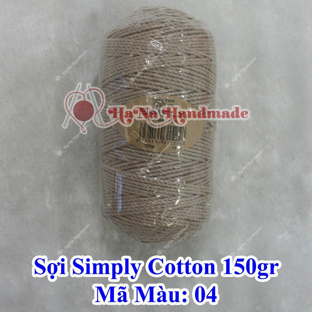 Sợi simply cotton 30k/cuộn/150gram