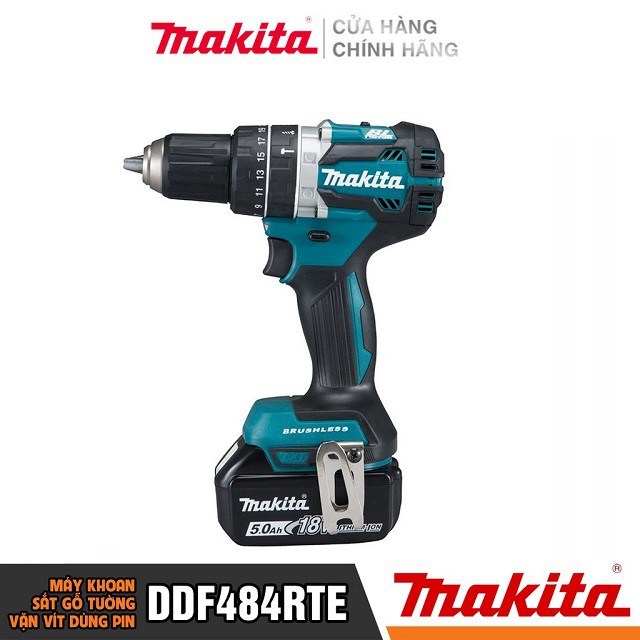 [Chính Hãng] Máy Khoan Bắt Vít Dùng Pin Makita DDF484RTE (18V-3.0AH) Bảo Hành Tại Các TTBH Toàn Quốc