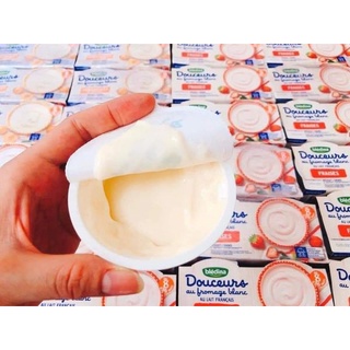 Sữa chua phô mai 𝑩𝒍𝒆𝒅𝒊𝒏𝒂 𝑫𝒐𝒖𝒄𝒆𝒖𝒓𝒔 pháp lốc 4 hộp 100gr