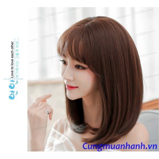 Tóc Bộ Lửng Cúp Tơ Nhật + Giả Da Đầu - TG43
