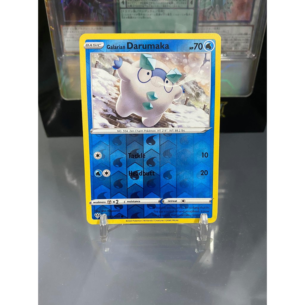 [ Dưa Hấu Yugioh ] Lá bài thẻ bài Pokemon Galarian Darumaka