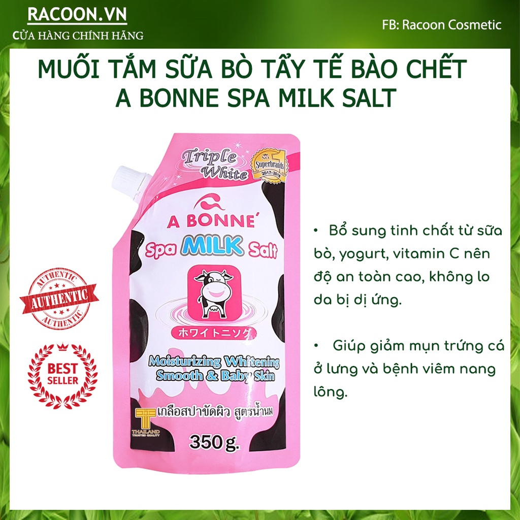 Muối Tắm Sữa Bò Tẩy Tế Bào Chết A Bonne Spa Milk Salt