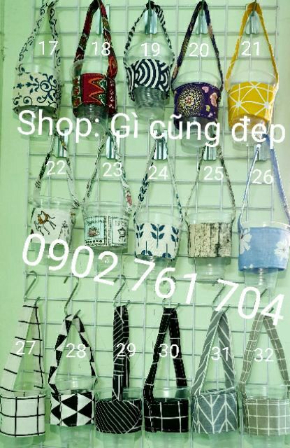Sỉ 10 quai vải xách ly trà sữa, cà phê