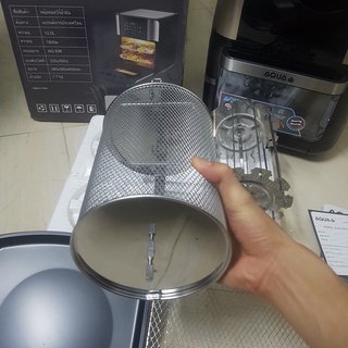 Nồi chiên không dầu TOMOKO Nhật Bản DUNG TÍCH SIÊU LỚN 12L Màn hình CẢM ỨNG, Lồng quay, Tầng nướng - BH 12 THÁNG