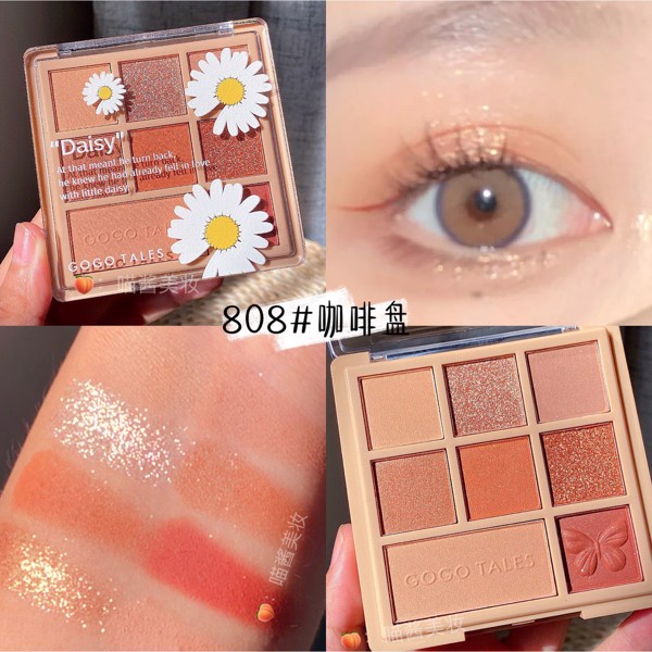 BẢNG PHẤN MẮT 8 Ô MÀU GOGO TALES HEARTBEAT STAR YARN EYESHADOW GT181 PHIÊN BẢN CÚC HỌA MI