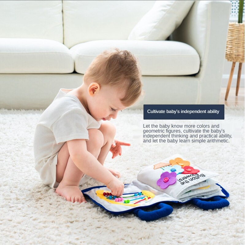 Jollybaby Sách Vải Giáo Dục Sớm Cho Bé 0-3 Tuổi