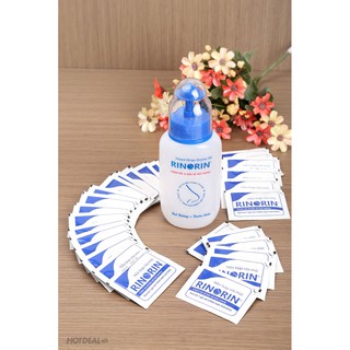 BỘ BÌNH RỬA MŨI RINORIN KÈM 30 GÓI MUỐI