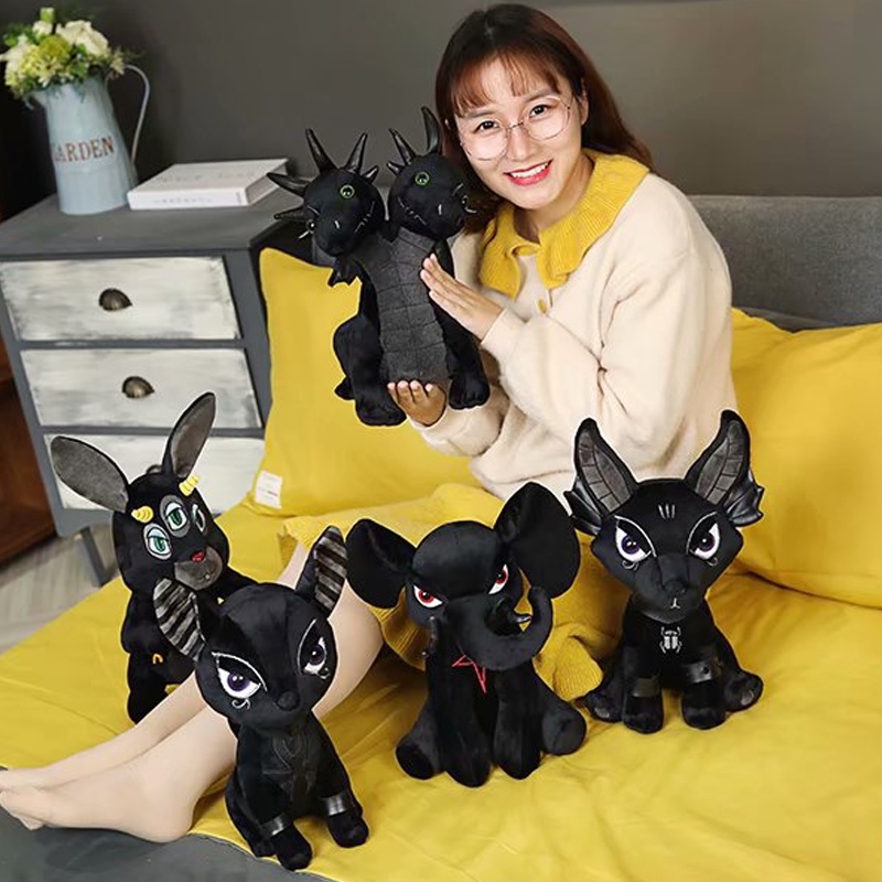 Killstar Plush Black Dark Evil Doll 35CM Cartoon Cute Unicorn Lion Rabbit Elephant Stuffed Doll Toys For Kids Gifts