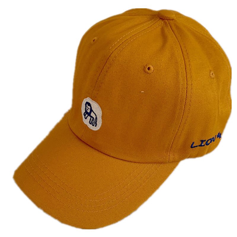 Mũ lưỡi trai thêu hình hoạt hình dễ thương nhiều màu sắc tùy chọn