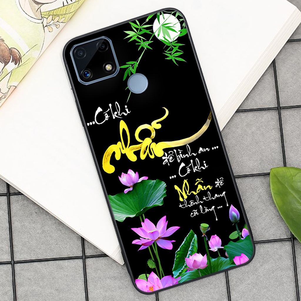 Ốp lưng Realme C25 in hình chữ tài chữ lộc, Cha Mẹ, bình an SIÊU ĐẸP