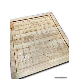 Bàn Cờ Tướng Gỗ Thông Vân Nguyên Tấm Làm Thủ Công Truyền Thống Siêu Sắc Nét