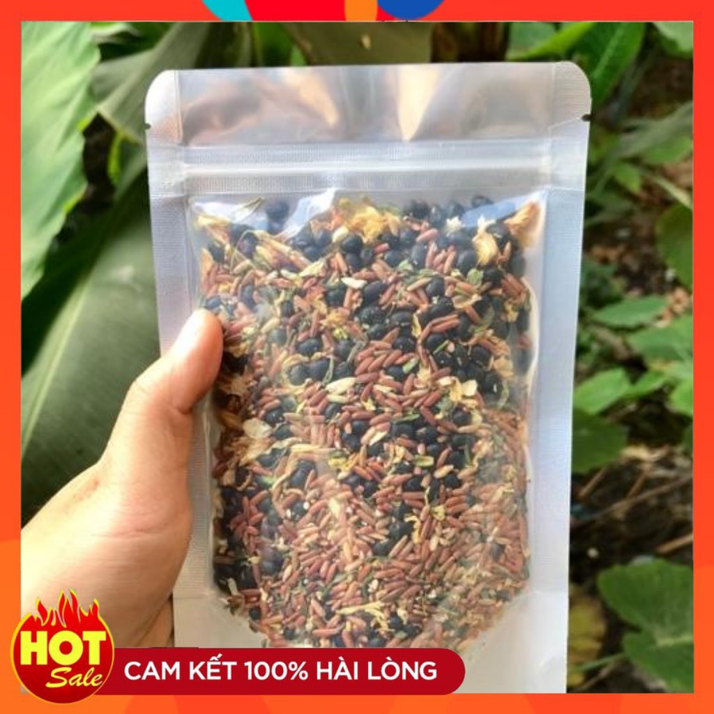 100g Trà Gạo Lứt Đậu Đen Xanh Lòng Hoa Nhài Giúp Giải Nhiệt Mát Gan Giảm Cân