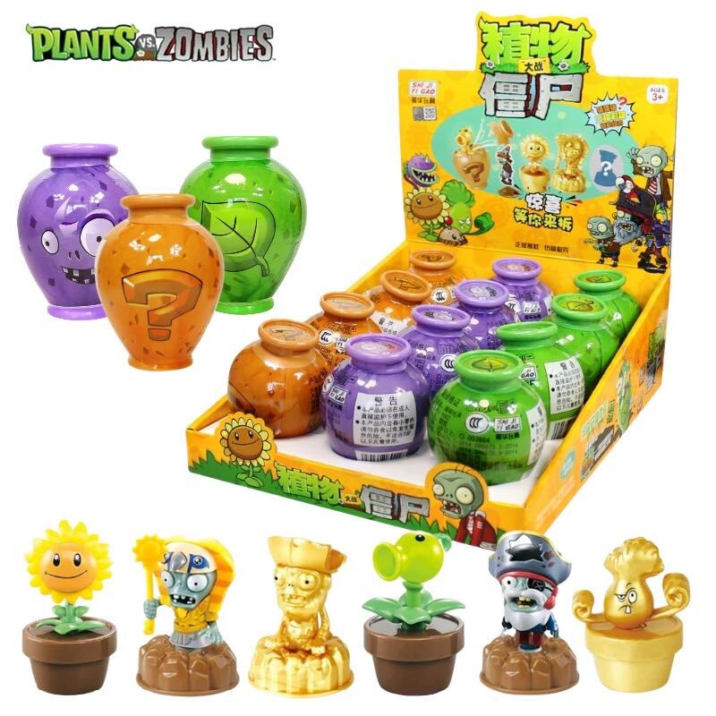 1 Hộp Đồ Chơi plants vs zombies Bất Ngờ Có Thể Đóng Hộp Mù Cho Trẻ Em