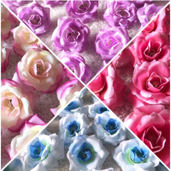 Hoa hồng vải cao cấp bịch 40 cái  phụ kiện trang trí handmade, trang trí hộp quà, decor chụp ảnh