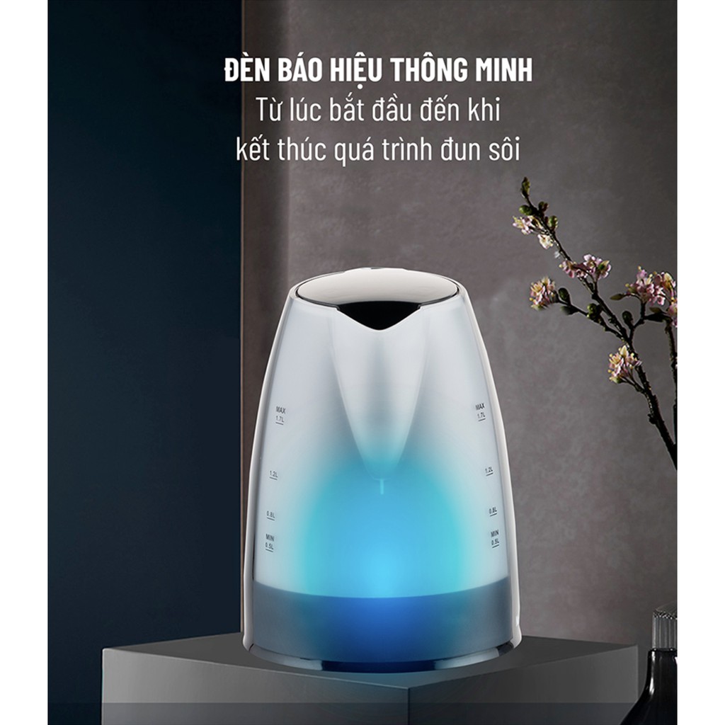 Bình Đun Siêu Tốc Nagakawa NAG0304  - Thân ruột nhựa PP cao cấp - Hàng mới